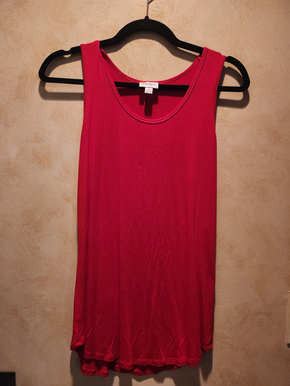 LuLaRoe Red Scoop Neck Tank Top